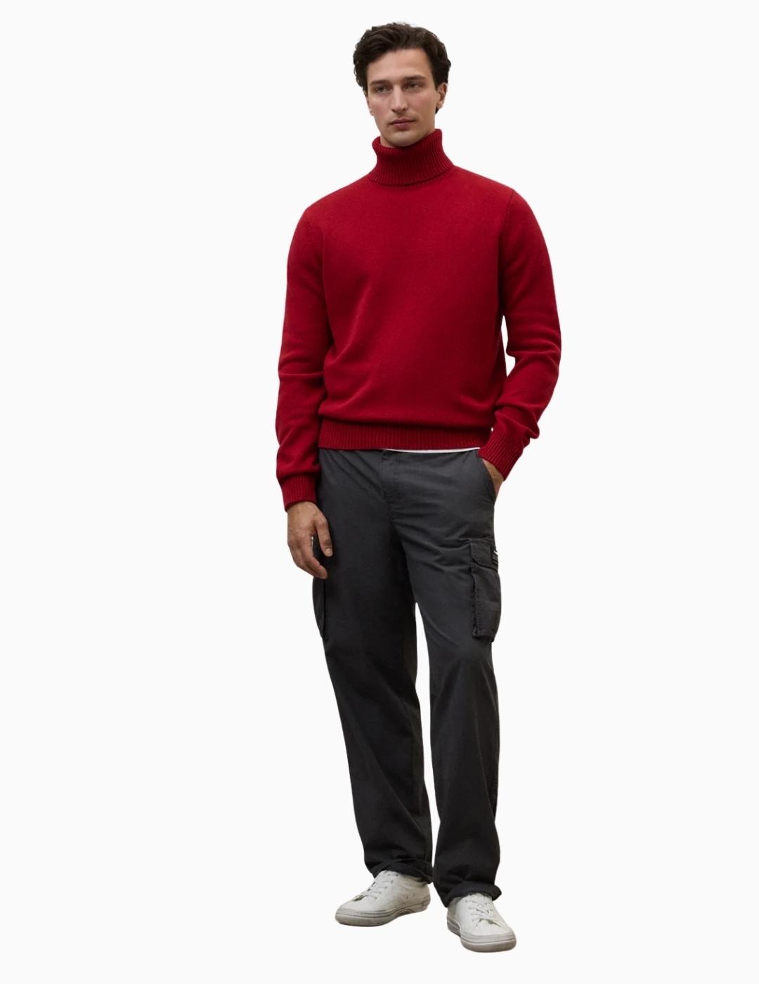 JERSEY ECOALF BRUN KNIT DARK RED