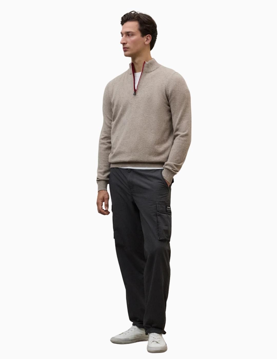 JERSEY ECOALF LARCH KNIT TOAST MELANGE