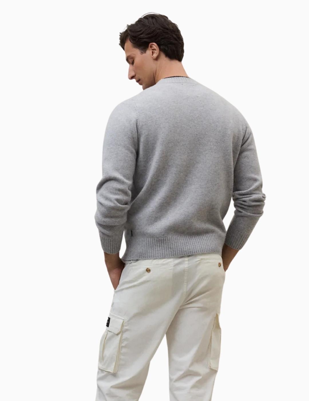 JERSEY ECOALF MARULA KNIT LIGHT GREY  MELANGE