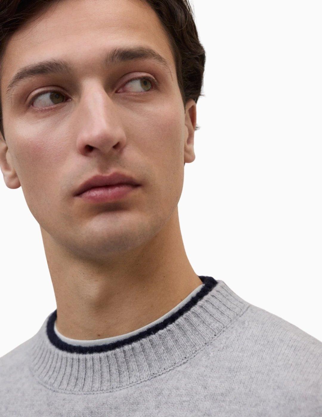 JERSEY ECOALF MARULA KNIT LIGHT GREY  MELANGE