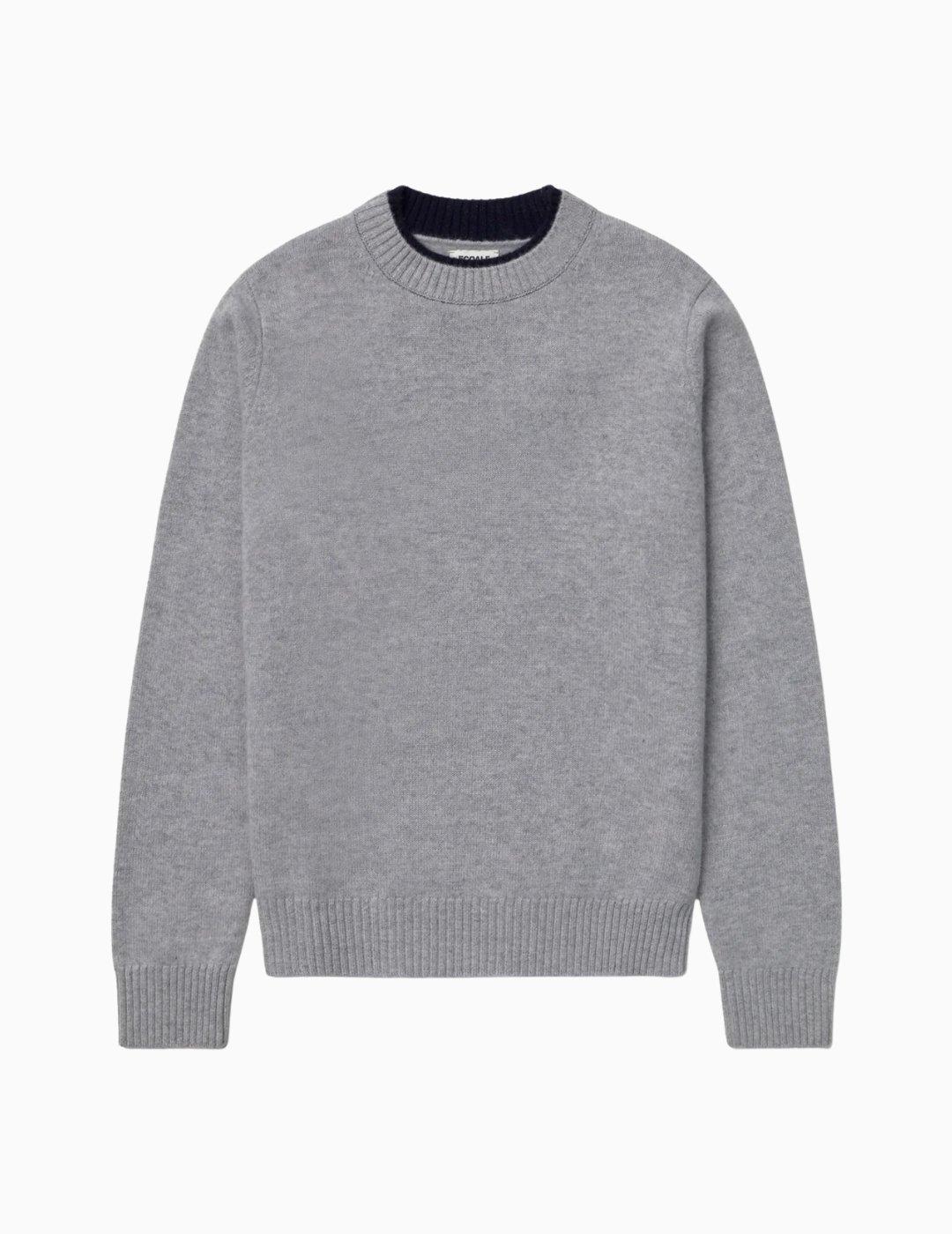 JERSEY ECOALF MARULA KNIT LIGHT GREY  MELANGE