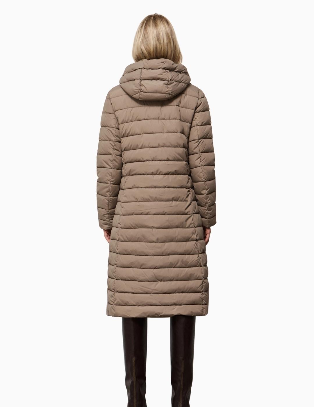 ABRIGO BSB PUFFER CON FLECOS LARGO FANCO
