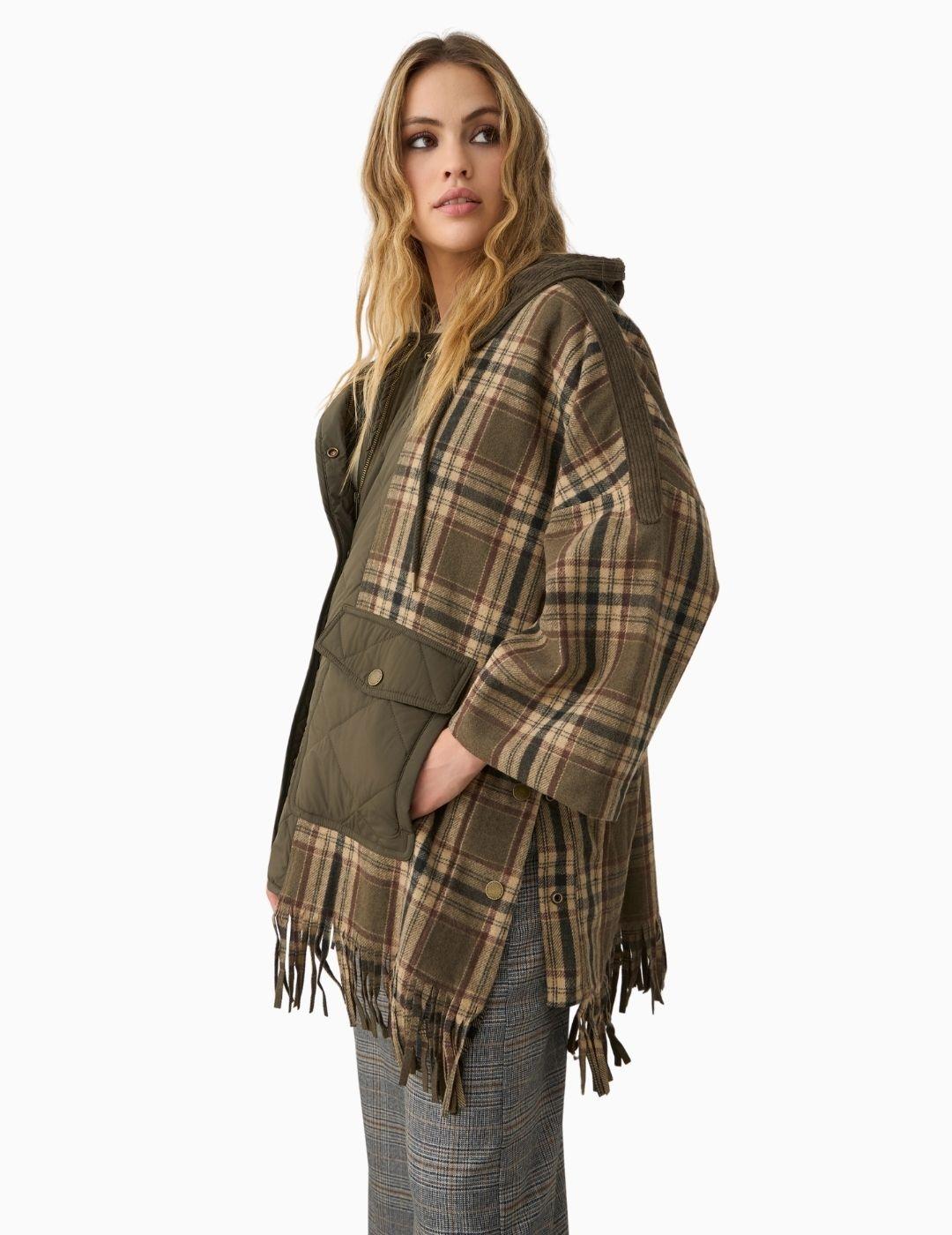 CAPA BSB ESTAMPADO CUADROS Y FLECOS VERDE