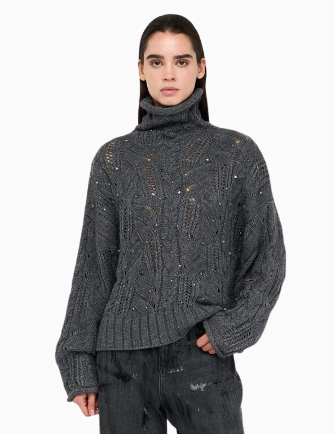 JERSEY LIU JO CUELLO ALTO PEDRERIA