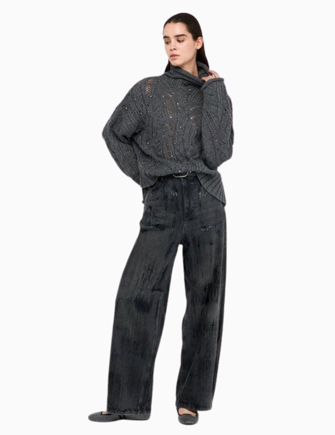 JERSEY LIU JO CUELLO ALTO PEDRERIA