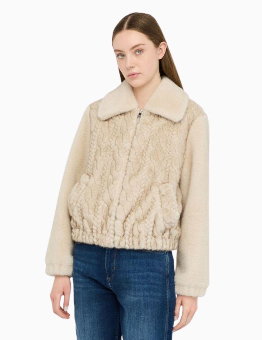 BOMBER LIU JO PELUCHE CON TRENZAS