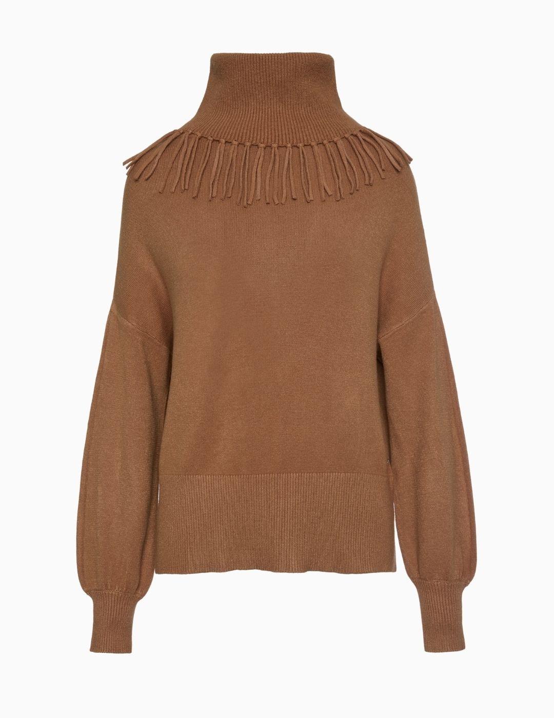 JERSEY  BSB CUELLO ALTO FLECOS CARAMELO