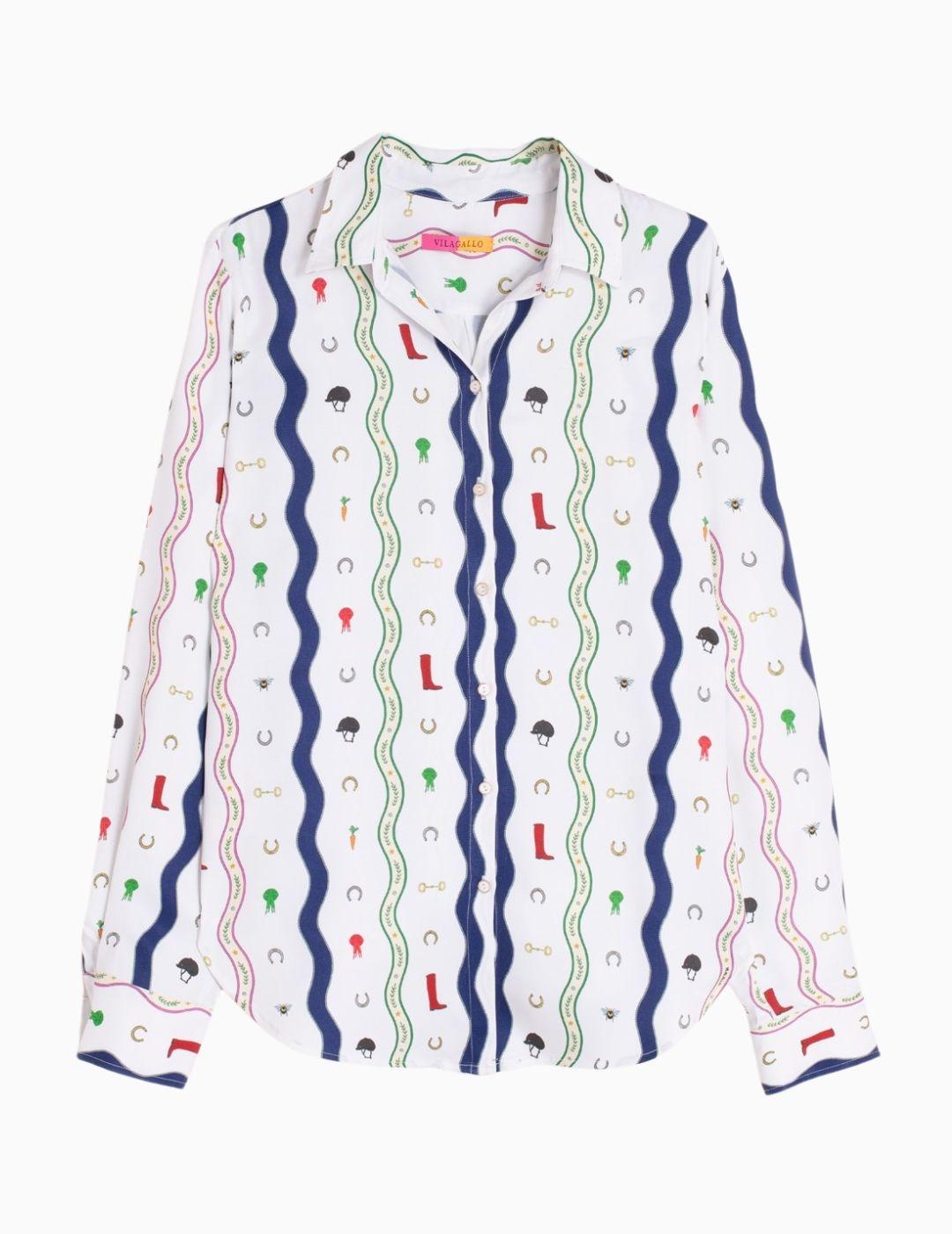 CAMISA VILAGALLO HIPICA ONDAS 