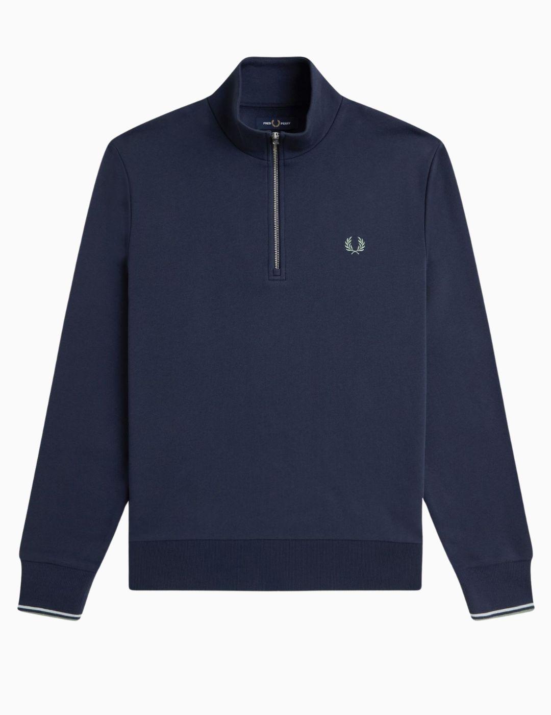 SUDADERA FRED PERRY MEDIA CREMALLERA