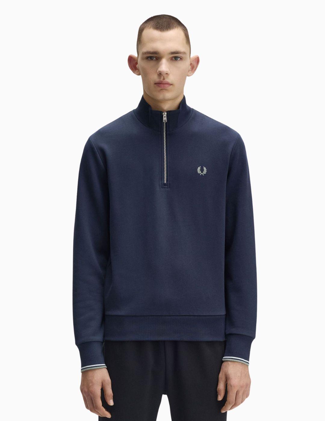 SUDADERA FRED PERRY MEDIA CREMALLERA