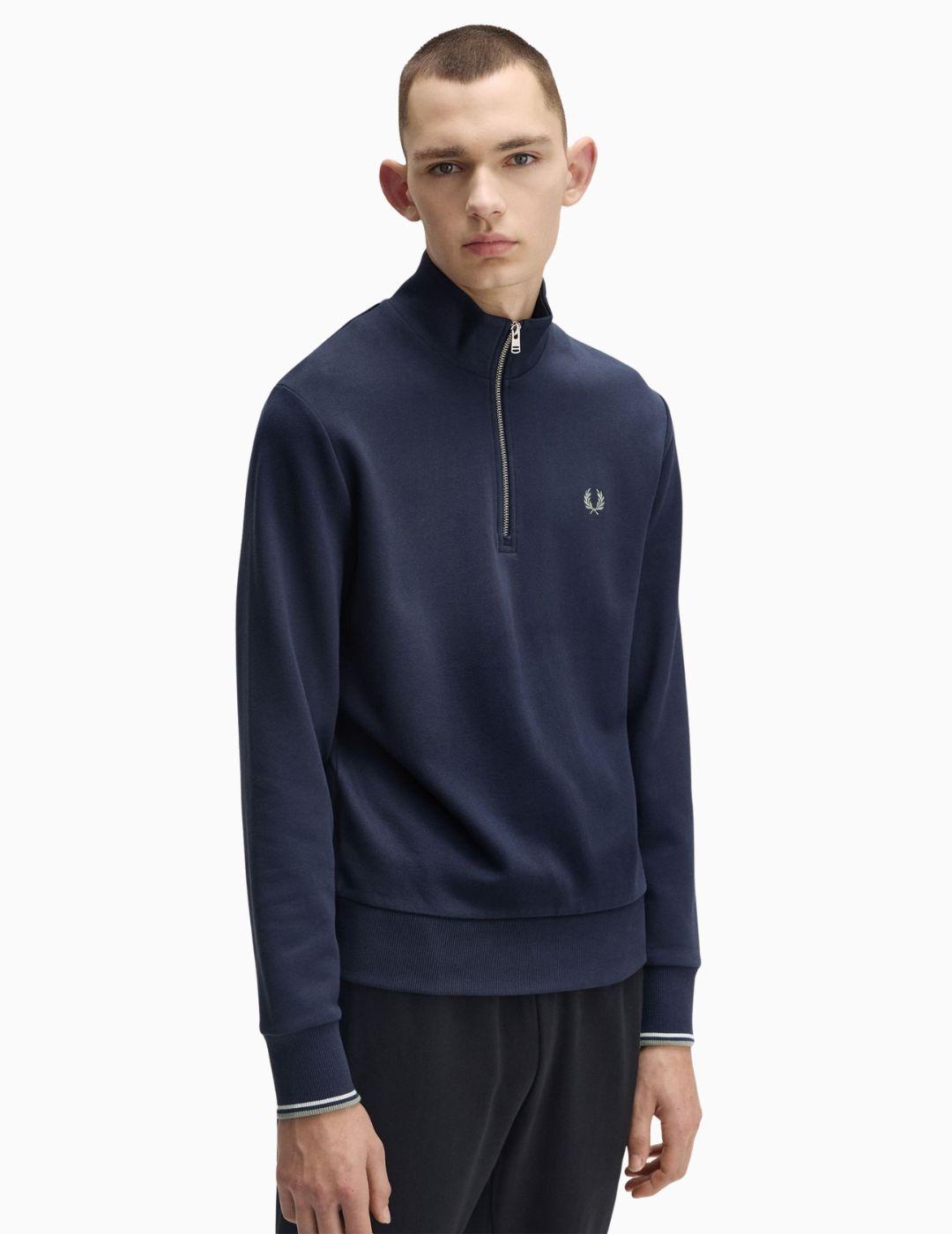 SUDADERA FRED PERRY MEDIA CREMALLERA