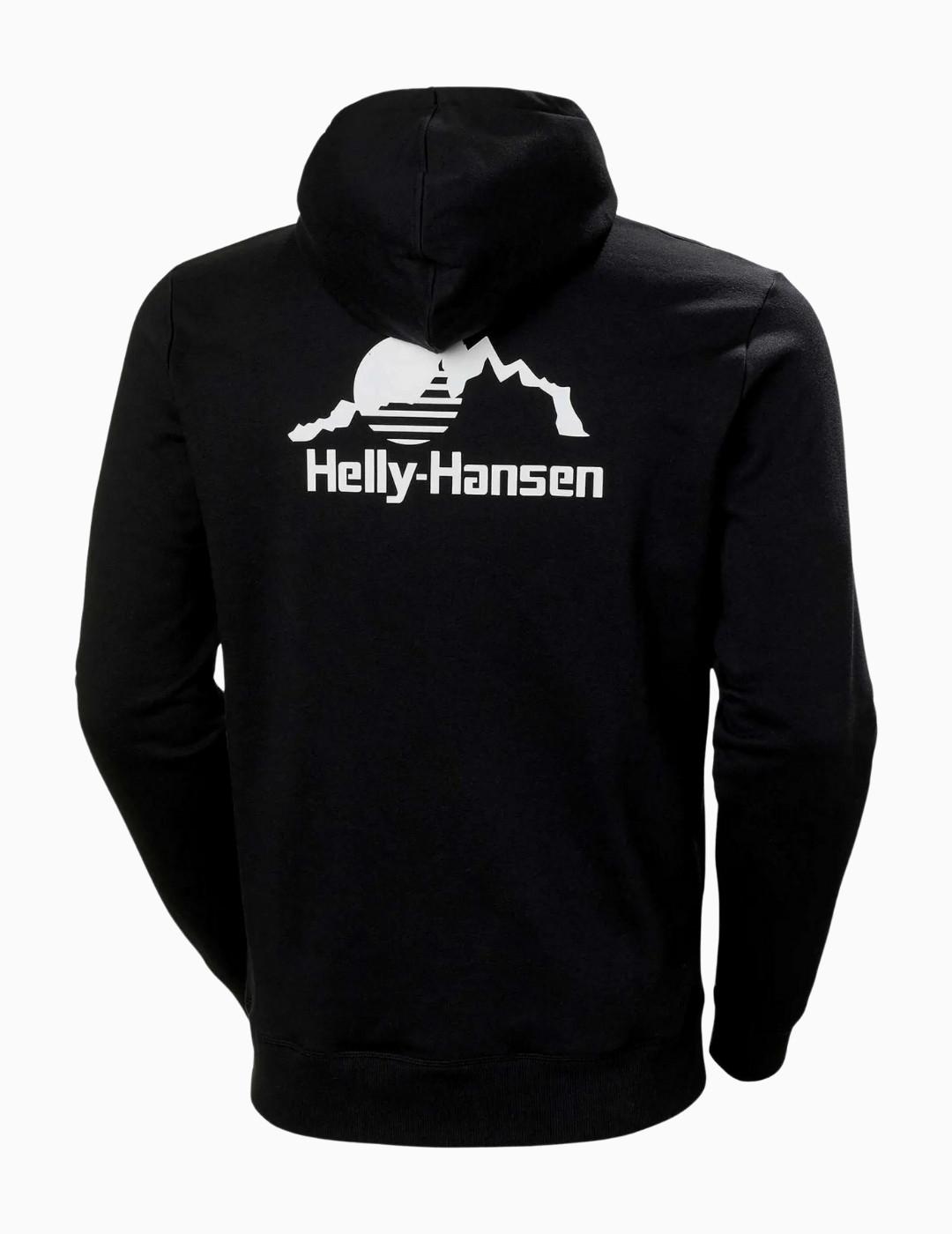 SUDADERA HELLY HANSEN YU HOODIE NEGRA