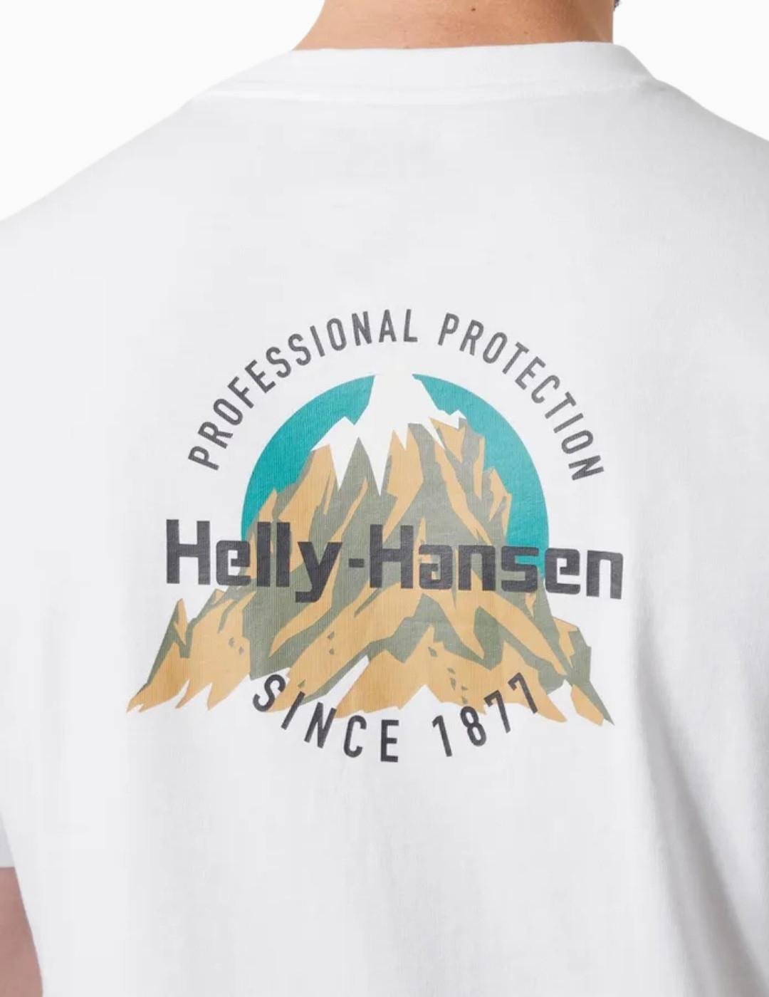 CAMISETA HELLY HANSEN CORE GRAPHIC 2.0  BLANCA