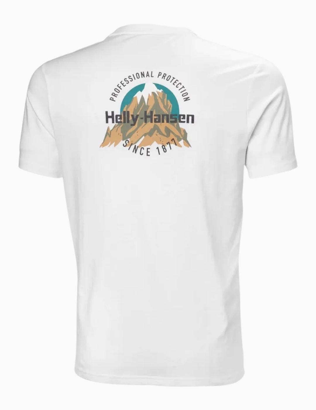 CAMISETA HELLY HANSEN CORE GRAPHIC 2.0  BLANCA
