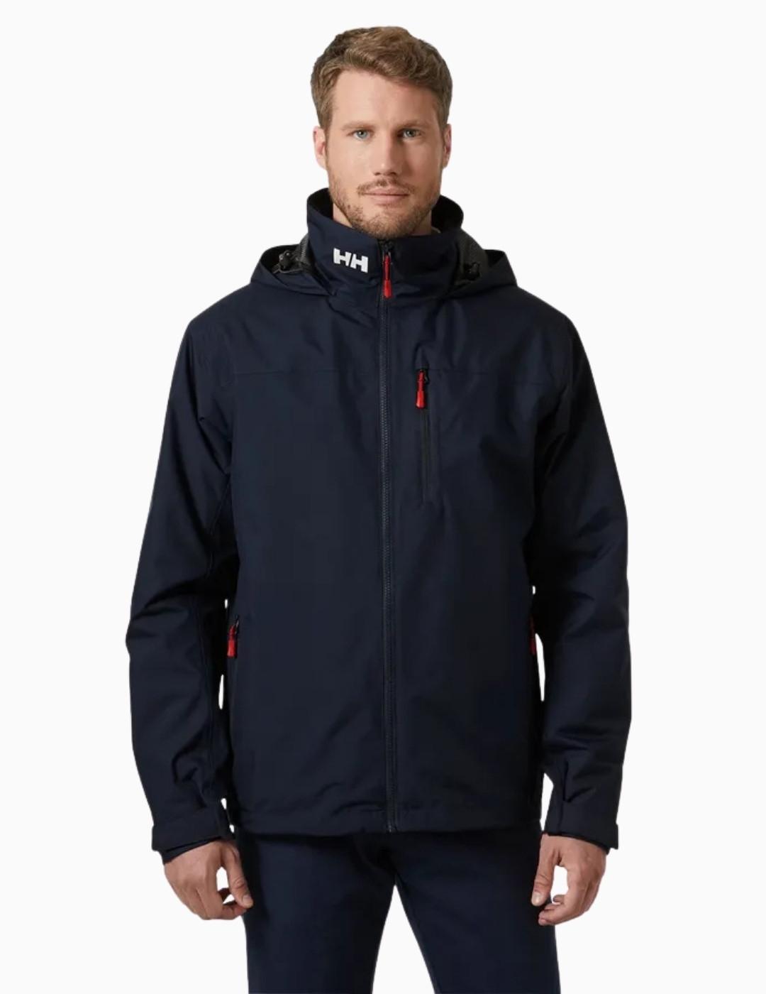 ABRIGO HELLY HANSEN CREW HOODED MIDLAYER 2 NAVY