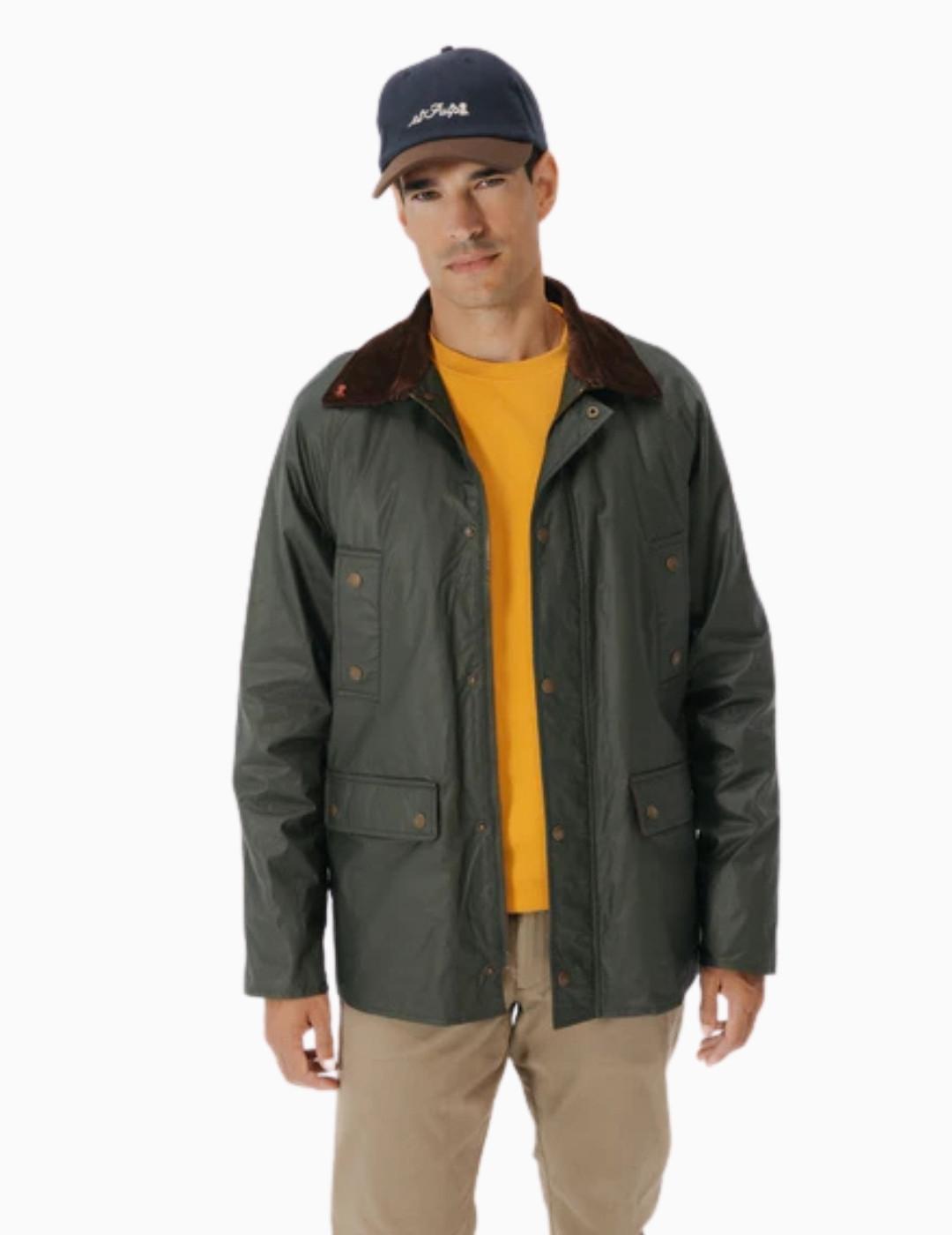 CHAQUETA EL PULPO ENCERADA HERITAGE VERDE MILITAR