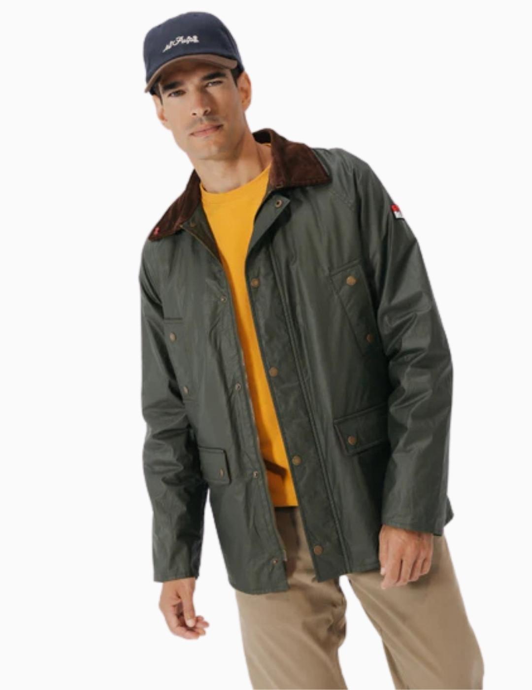 CHAQUETA EL PULPO ENCERADA HERITAGE VERDE MILITAR