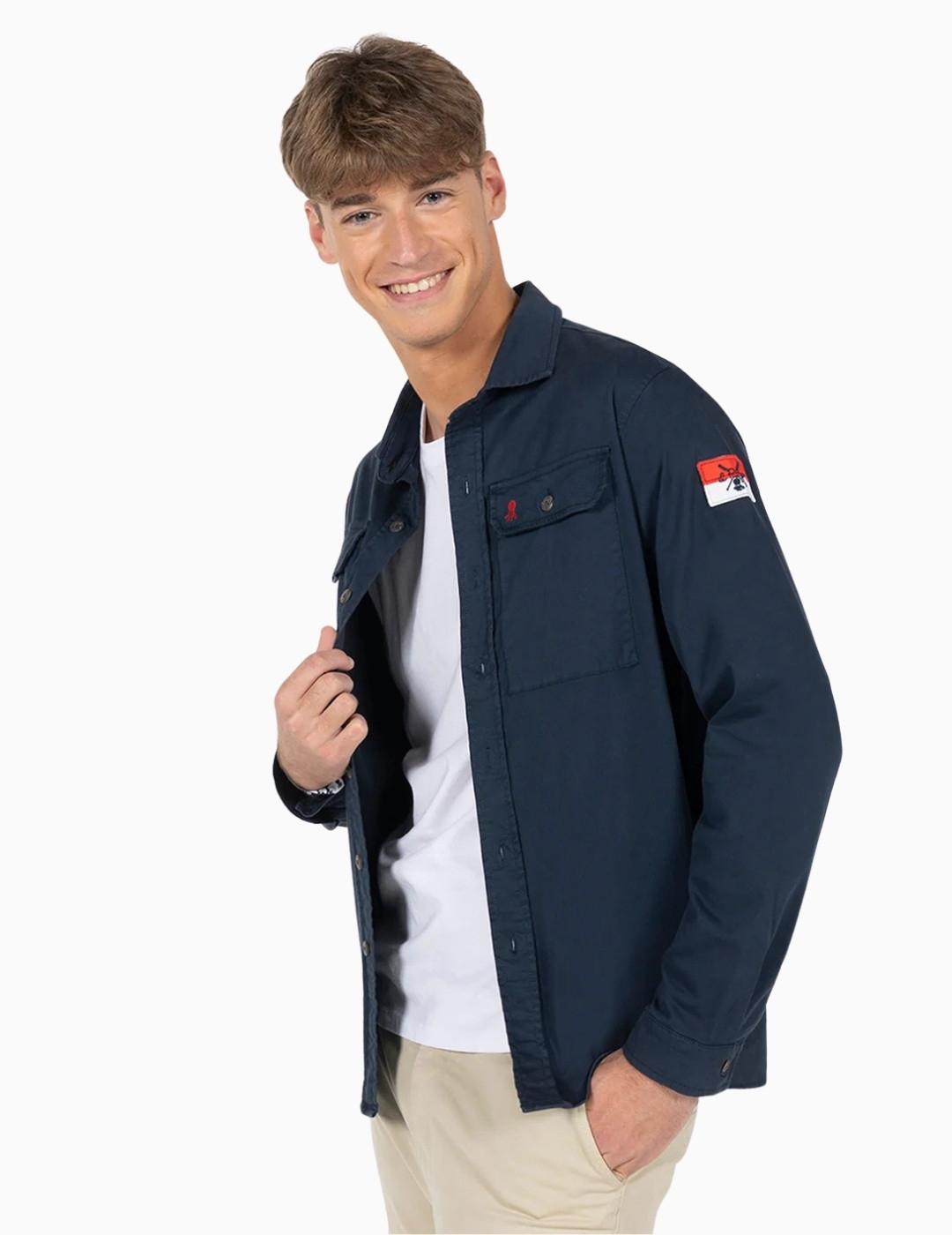 SOBRECAMISA EL PULPO DOS BOLSILLOS  NAVY