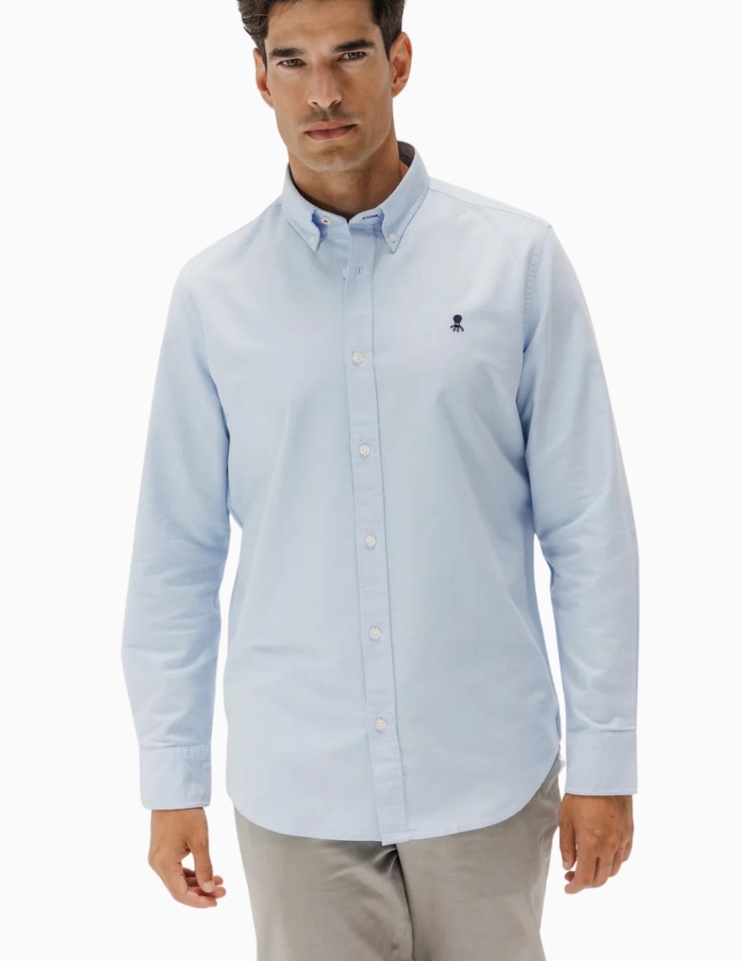 CAMISA EL PULPO OXFORD CONTINUIDAD AZUL