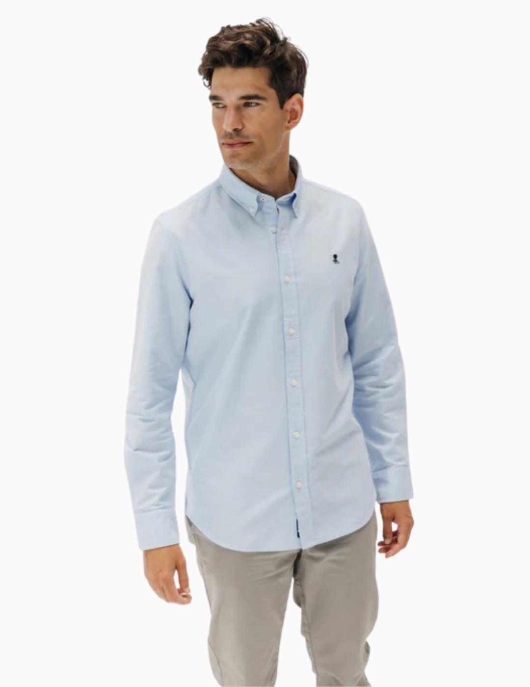 CAMISA EL PULPO OXFORD CONTINUIDAD AZUL