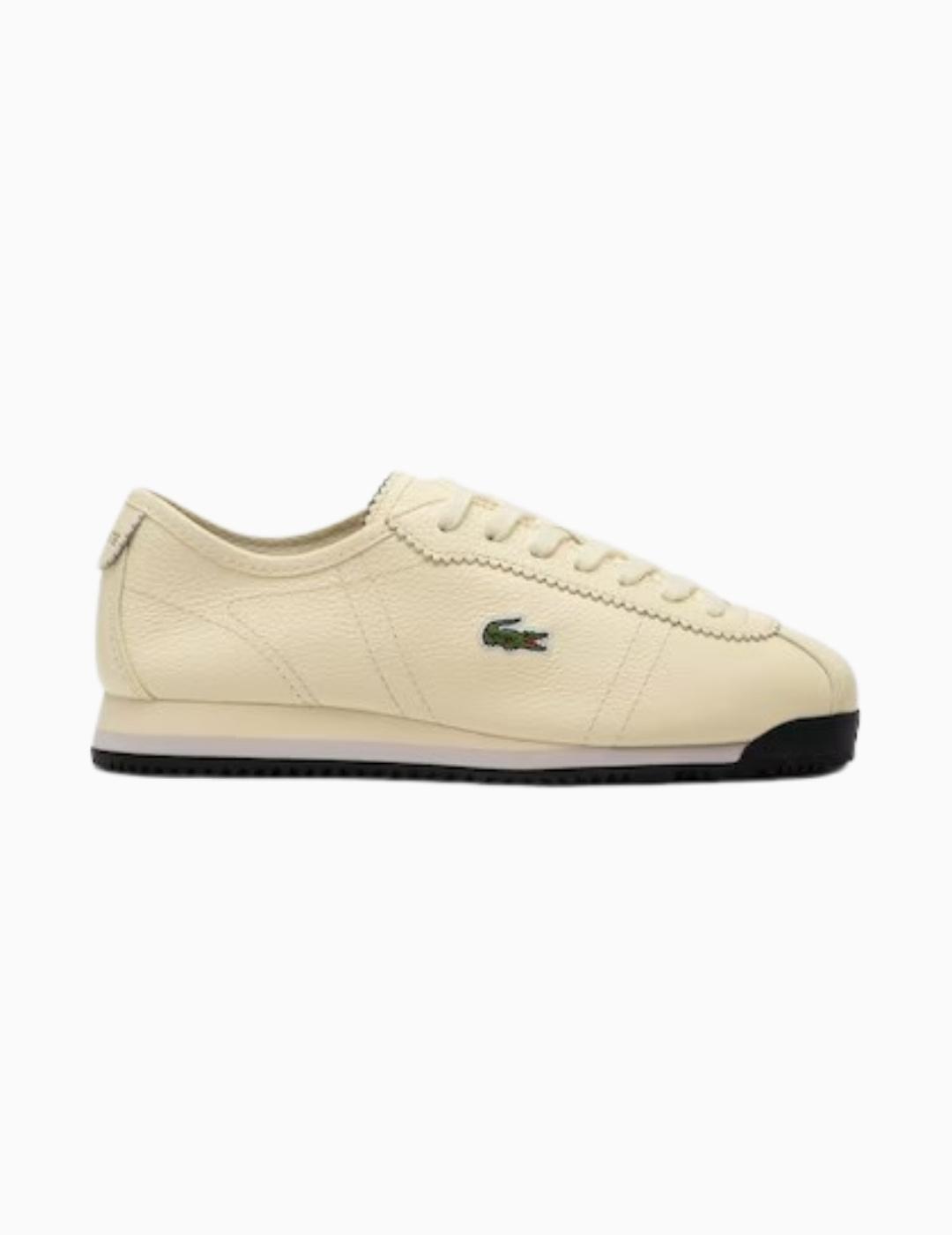 ZAPATILLAS LACOSTE CLUB-LOW BEIGE Y NEGRO