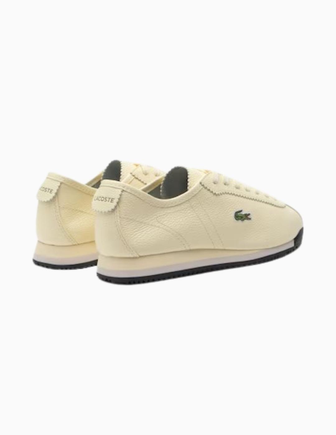 ZAPATILLAS LACOSTE CLUB-LOW BEIGE Y NEGRO