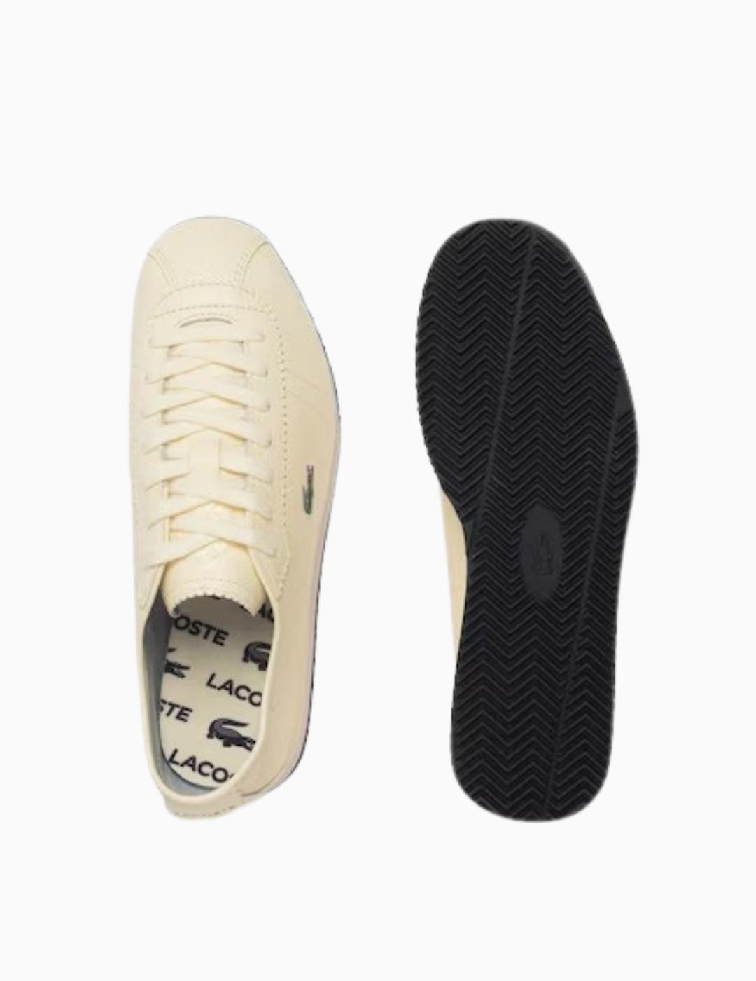 ZAPATILLAS LACOSTE CLUB-LOW BEIGE Y NEGRO