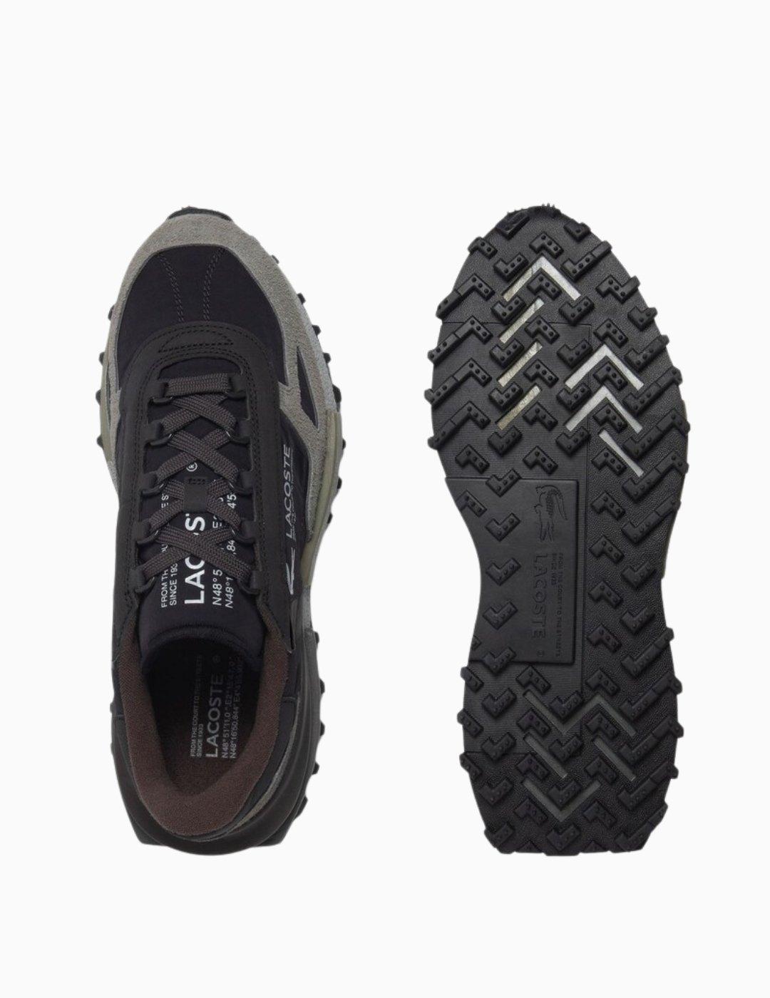 ZAPATILLAS LACOSTE ELITE ACTIVE GRIS-NEGRO HOMBRE