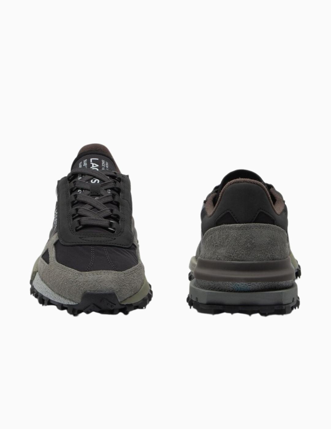 ZAPATILLAS LACOSTE ELITE ACTIVE GRIS-NEGRO HOMBRE