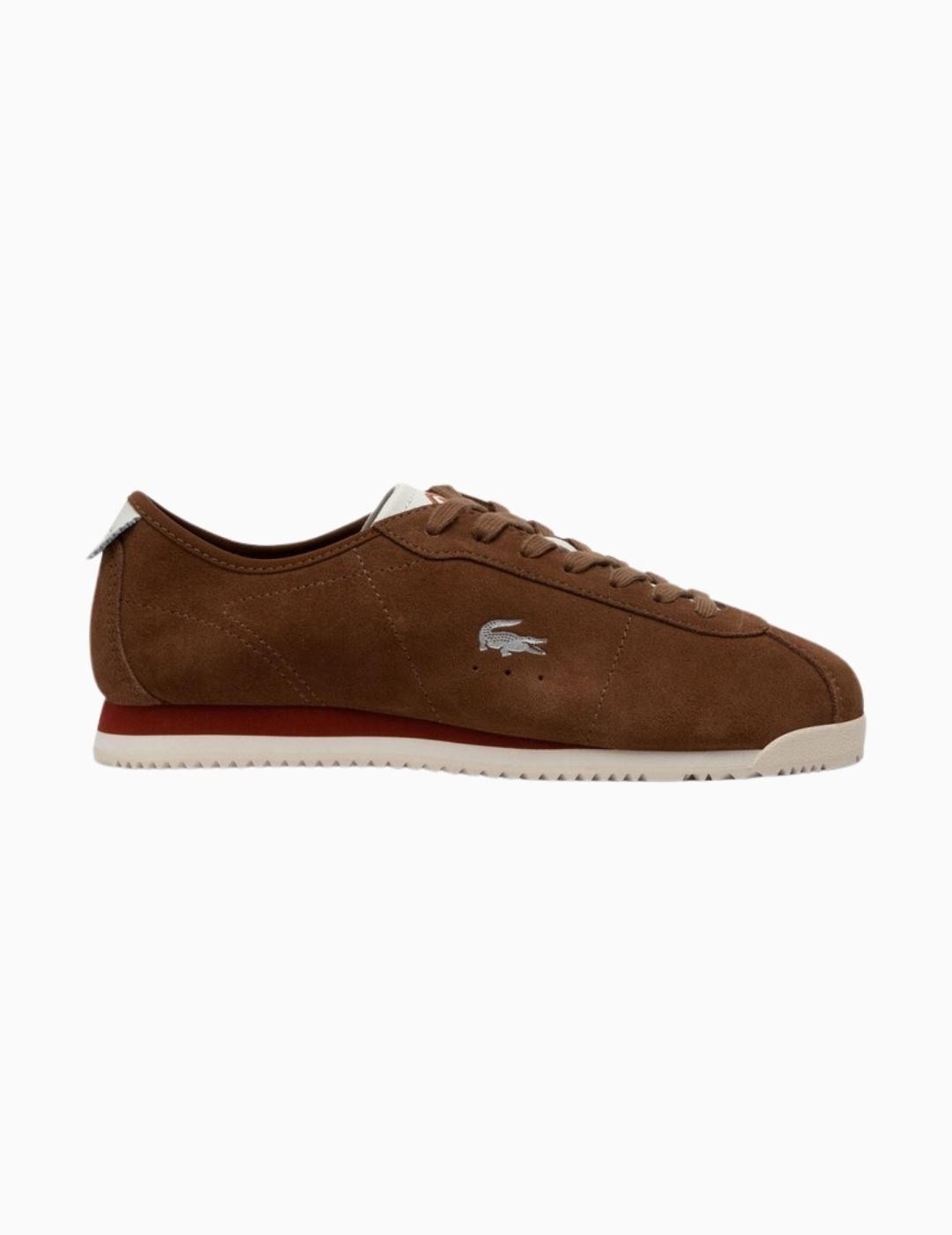 ZAPATILLAS LACOSTE CLUB-LOW MARRÓN-BEIGE HOMBRE