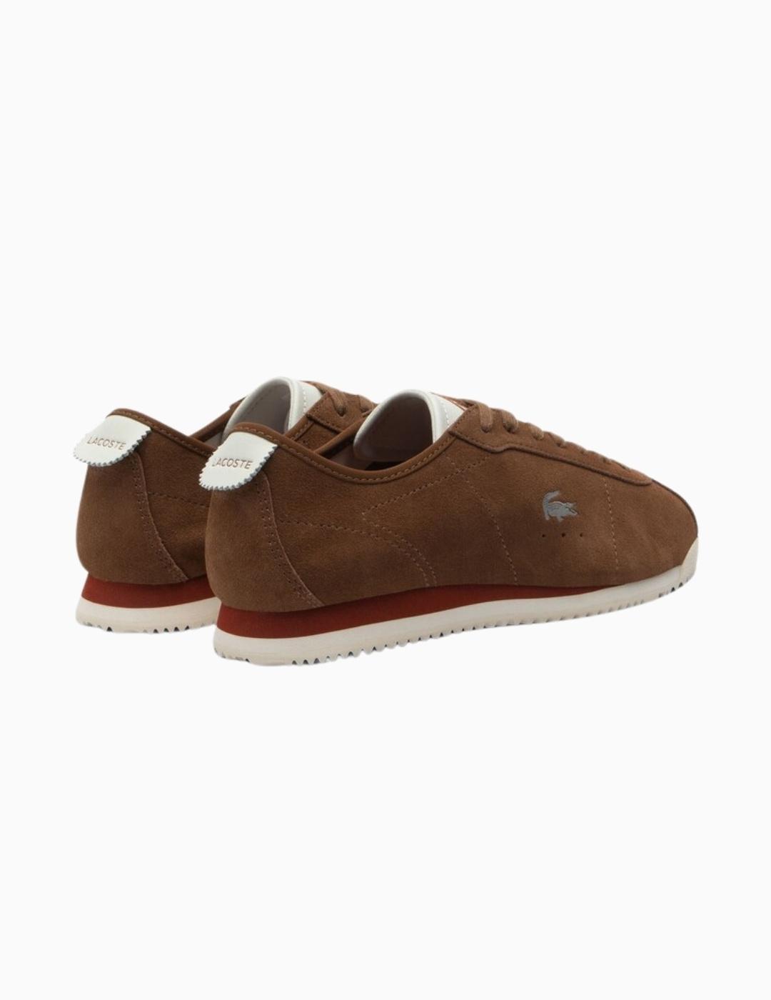 ZAPATILLAS LACOSTE CLUB-LOW MARRÓN-BEIGE HOMBRE