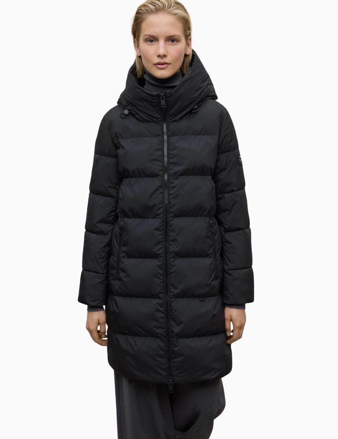 ABRIGO ECOALF MANLIE MUJER NEGRO