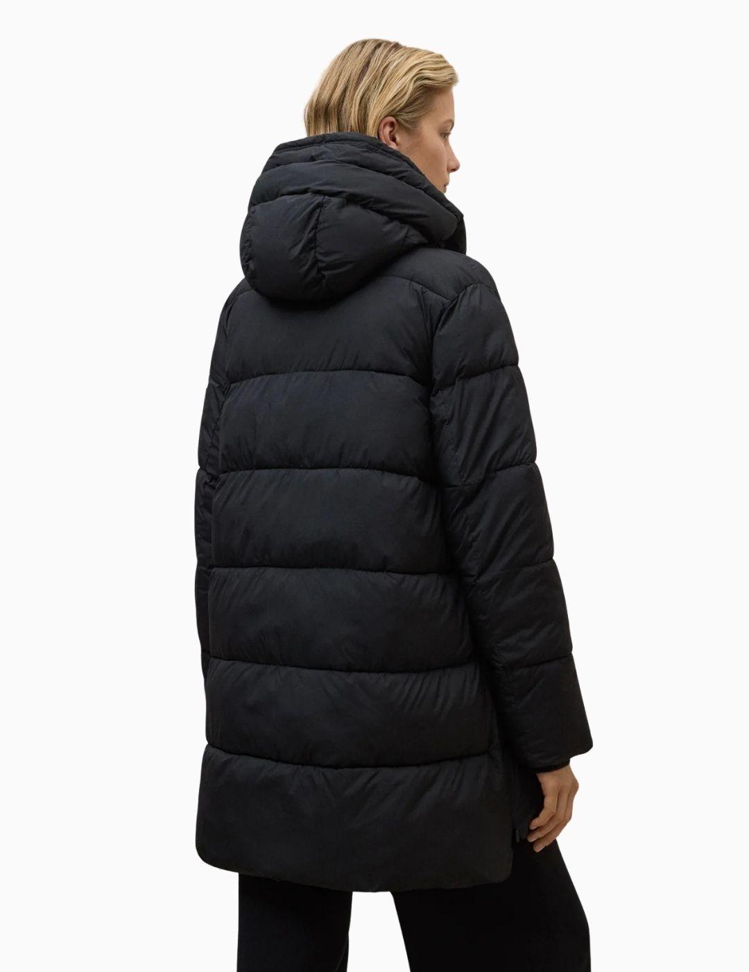 ABRIGO ECOALF MARANGU MUJER NEGRO