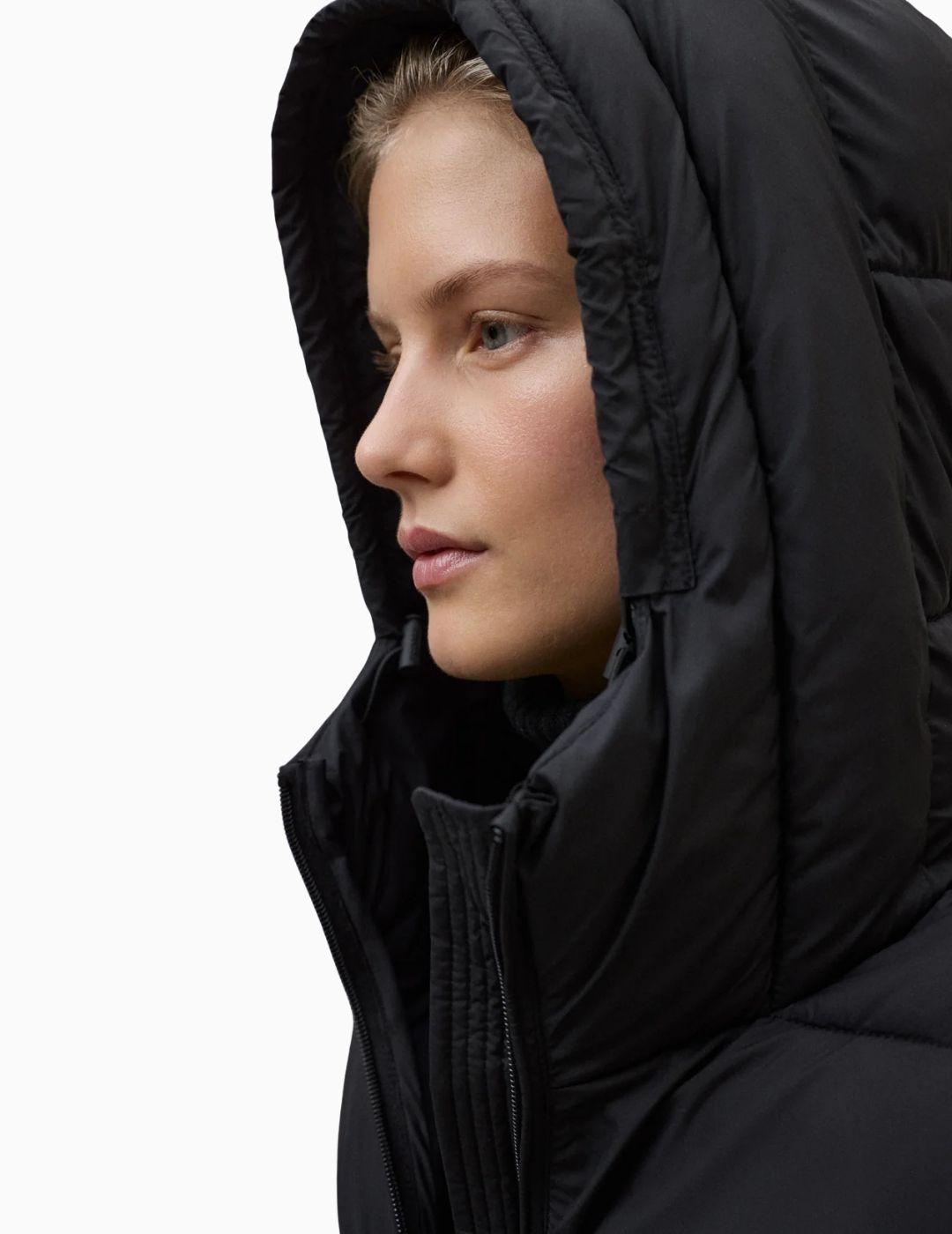 ABRIGO ECOALF MARANGU MUJER NEGRO