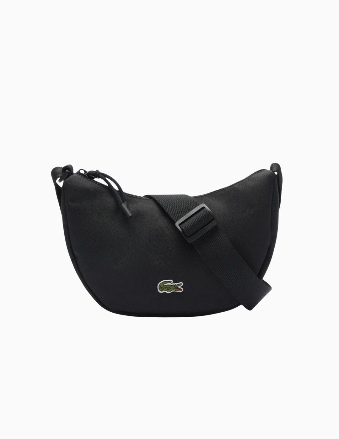 BOLSO LACOSTE MEDIA LUNA NEOCROC NEGRO