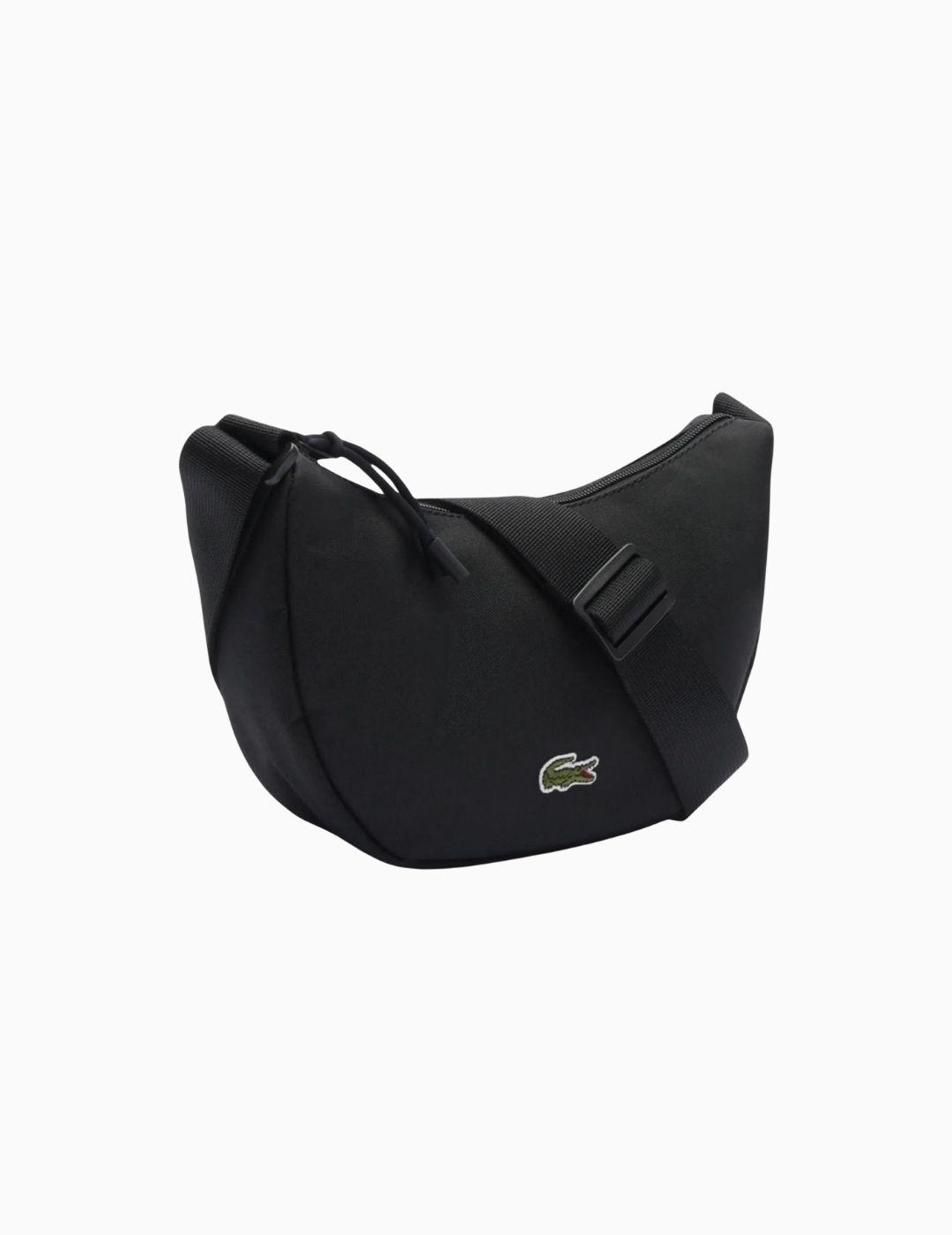 BOLSO LACOSTE MEDIA LUNA NEOCROC NEGRO