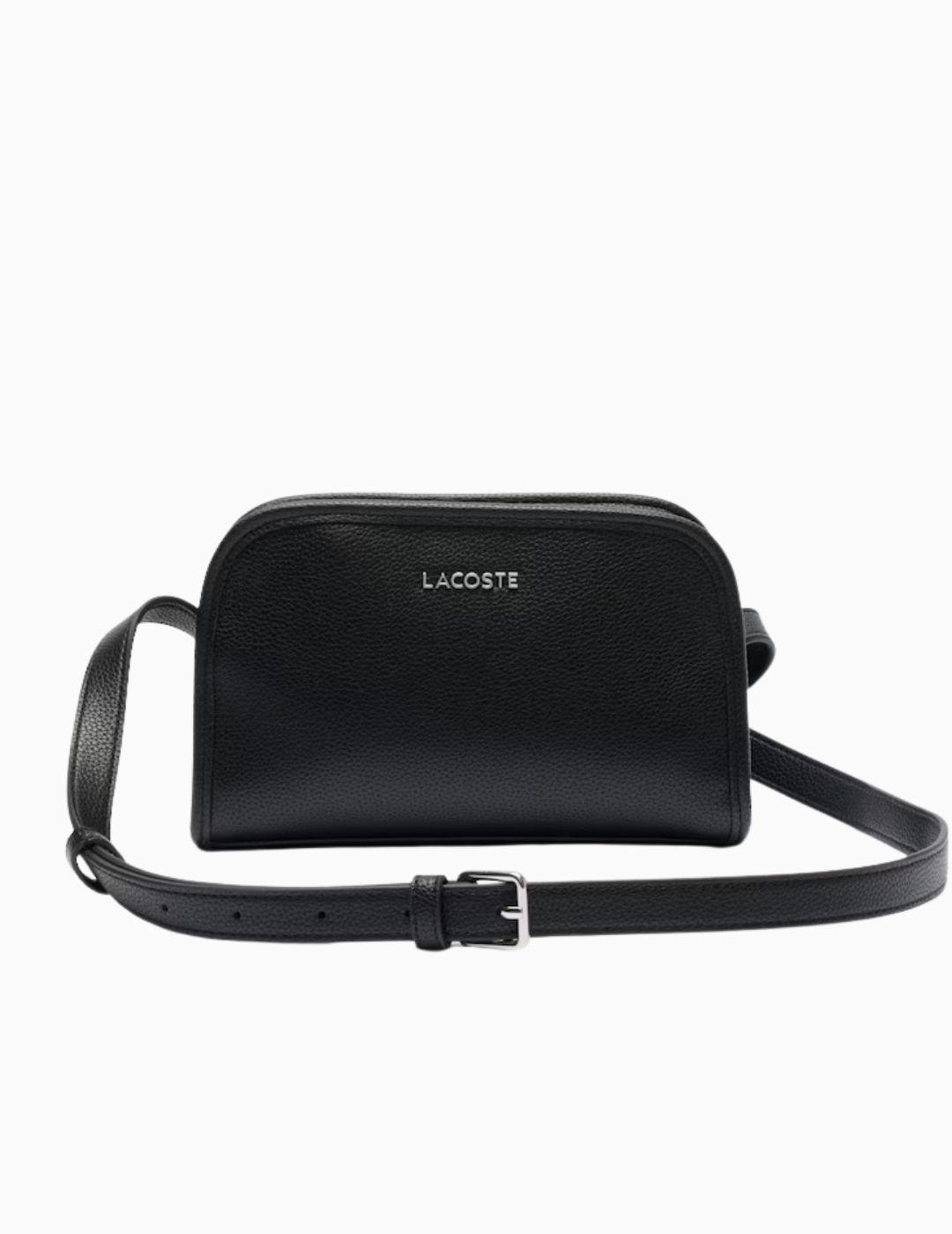 BOLSO LACOSTE CROSSOVER NEGRO