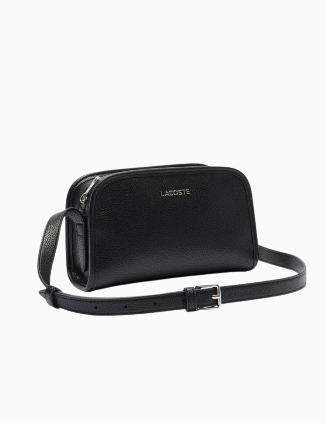 BOLSO LACOSTE CROSSOVER NEGRO