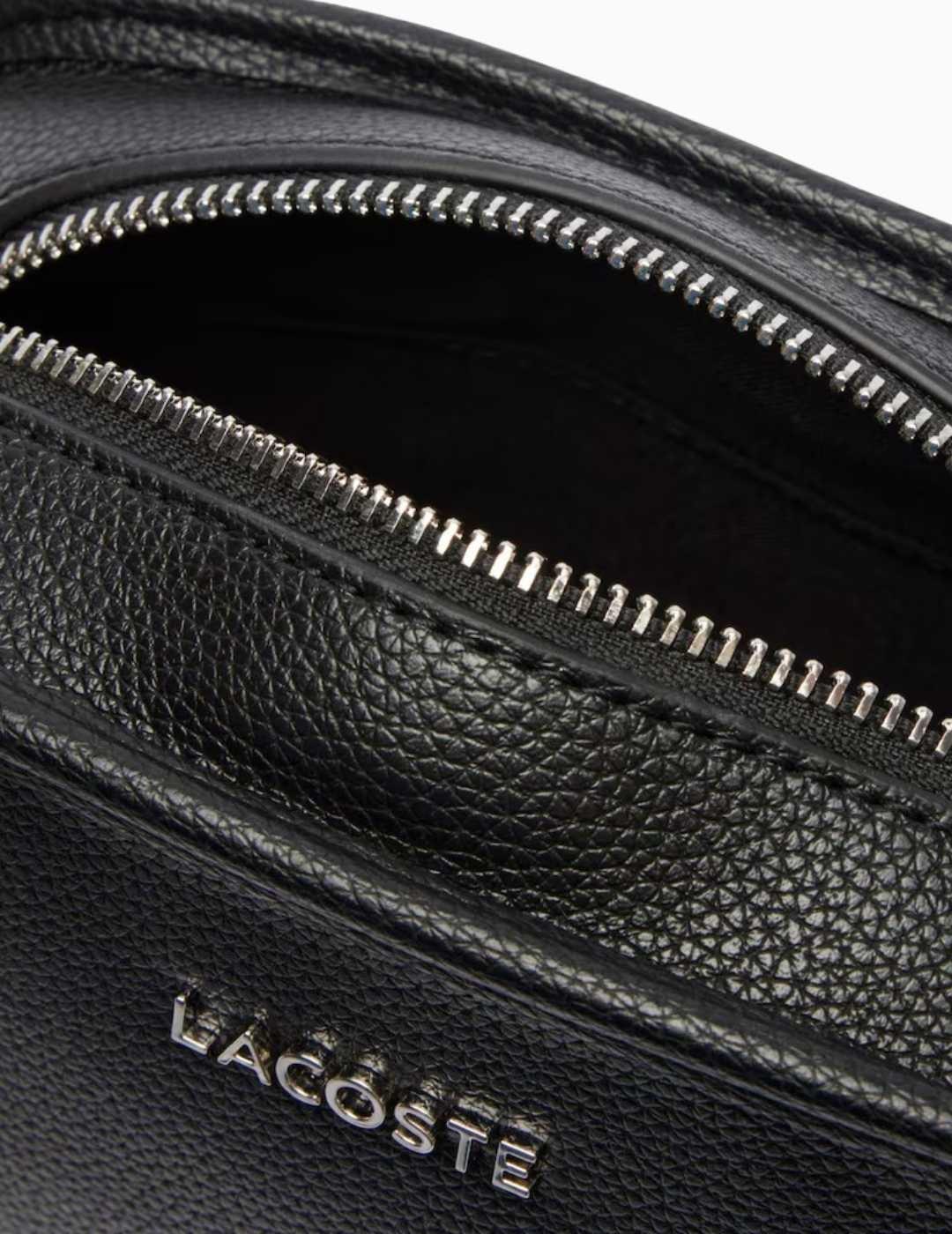 BOLSO LACOSTE CROSSOVER NEGRO