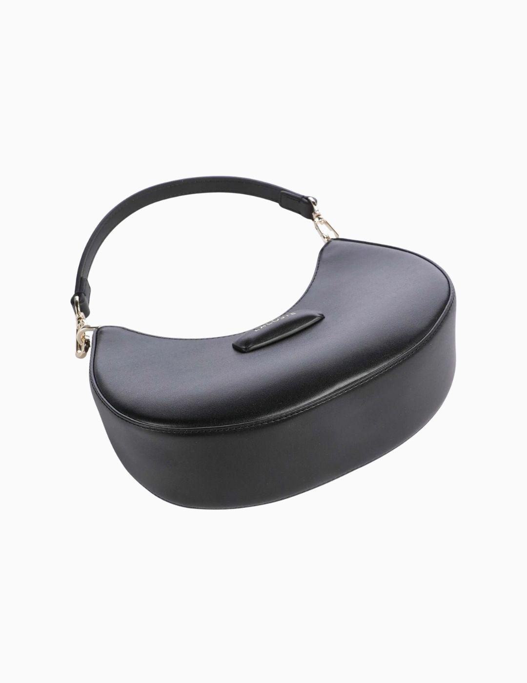 BOLSO LACOSTE MEDIA LUNA DOBLE ASA  NEGRO