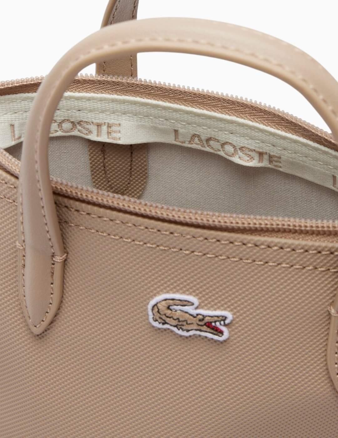 BOLSO LACOSTE L.12.12 MINI SIMPLY  TAUPE
