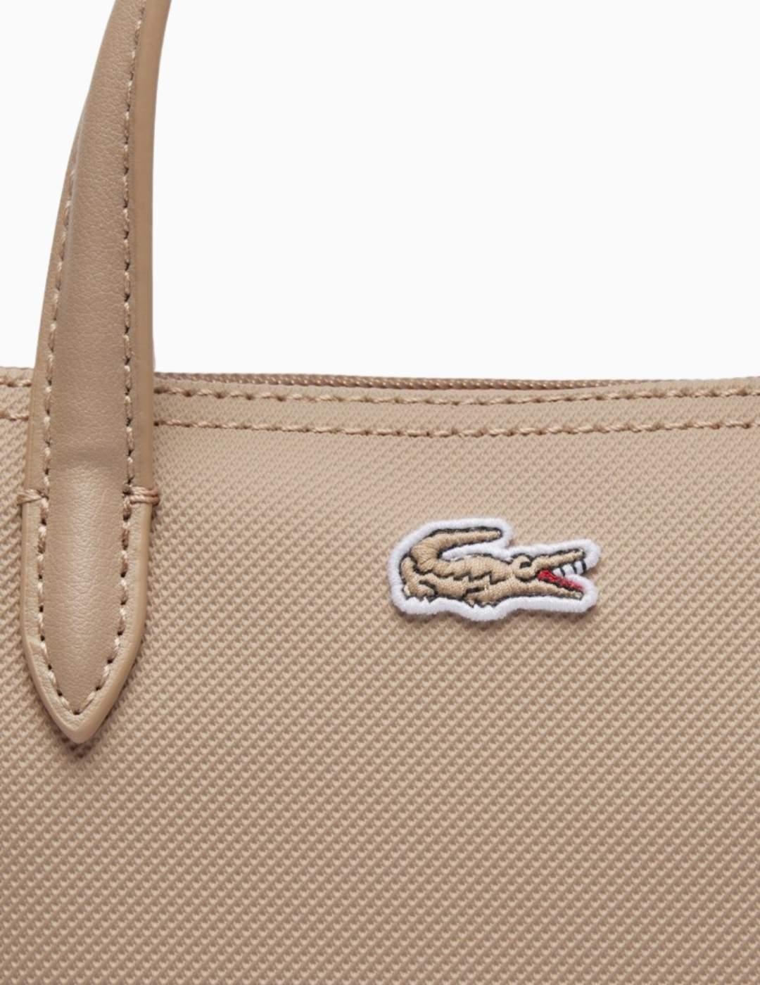 BOLSO LACOSTE L.12.12 MINI SIMPLY  TAUPE
