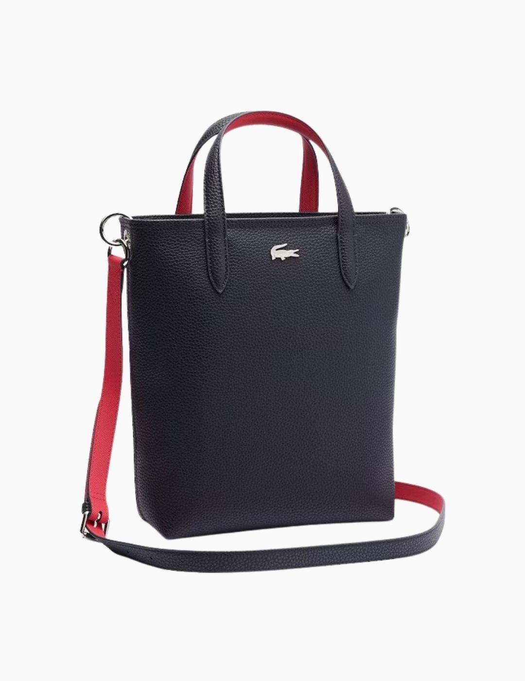 BOLSO LACOSTE TOTE VERTICAL ANNA AZUL MARINO