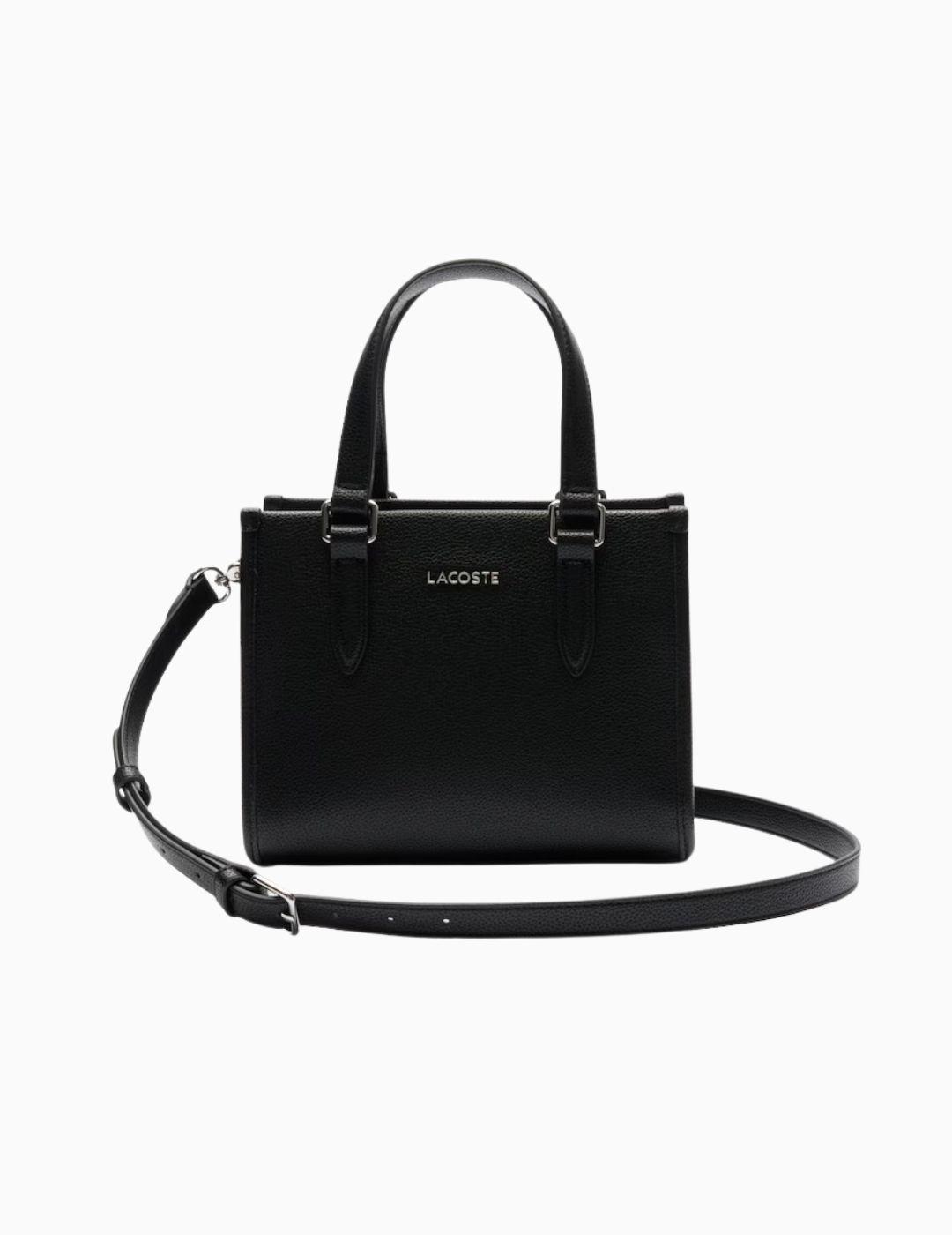 BOLSO LACOSTE TOP HANDLE PEQUEÑO NEGRO