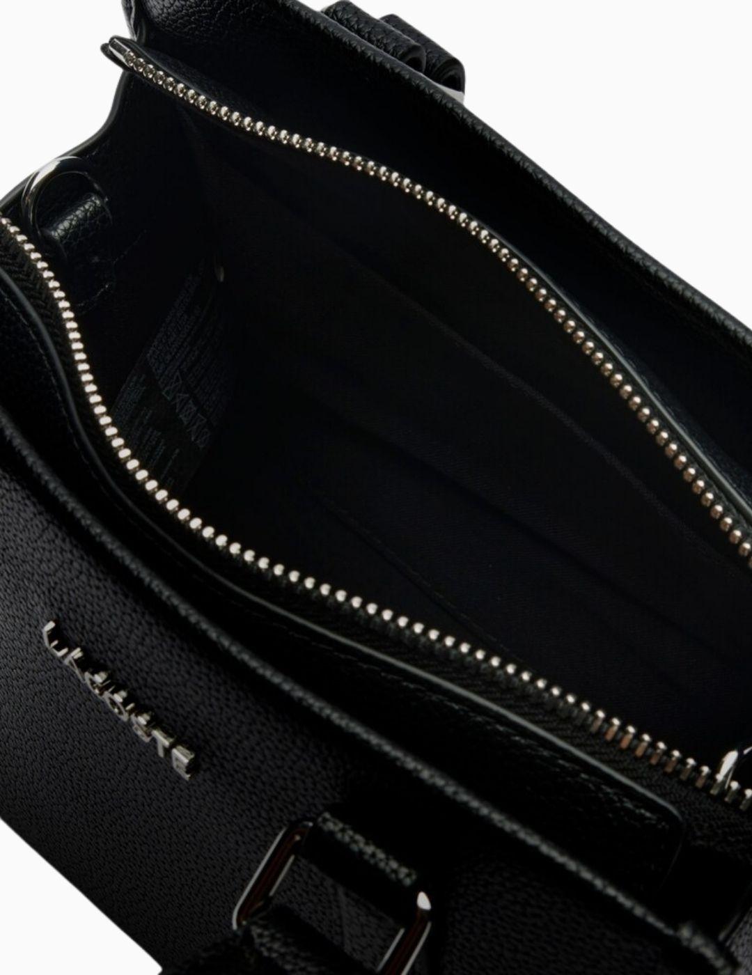 BOLSO LACOSTE TOP HANDLE PEQUEÑO NEGRO