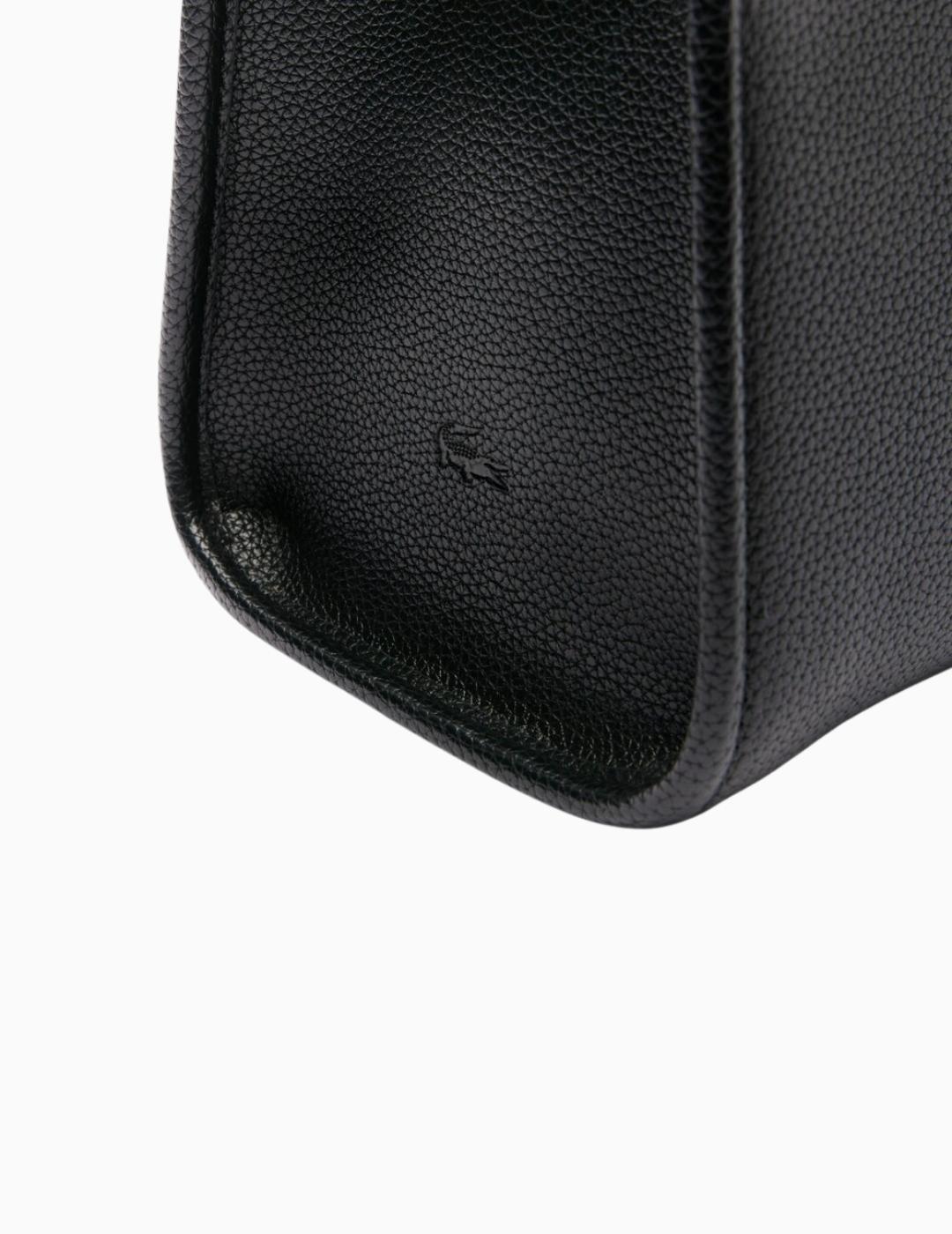 BOLSO LACOSTE TOP HANDLE  NEGRO