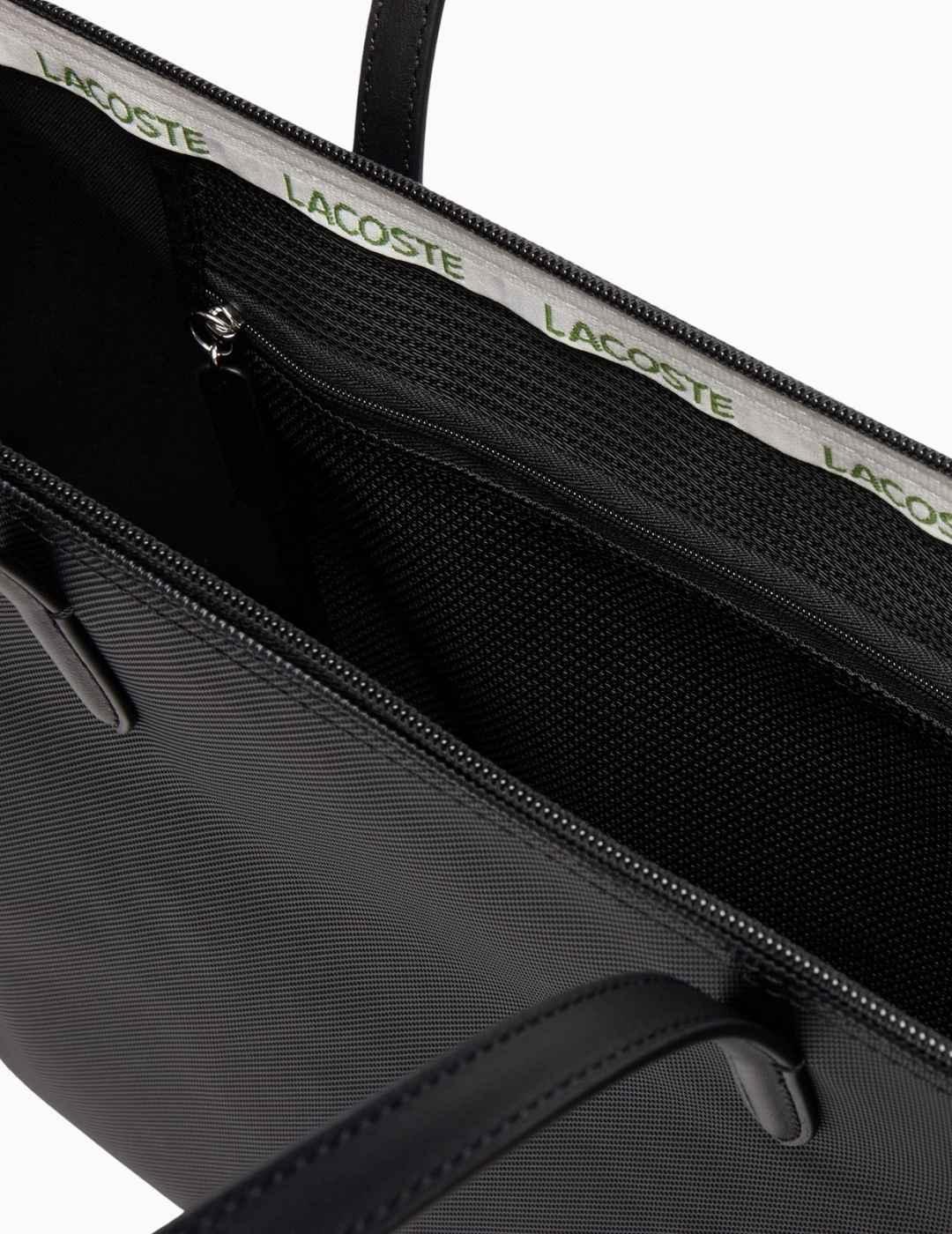 BOLSO LACOSTE GRANDE L.12.12 NEGRO