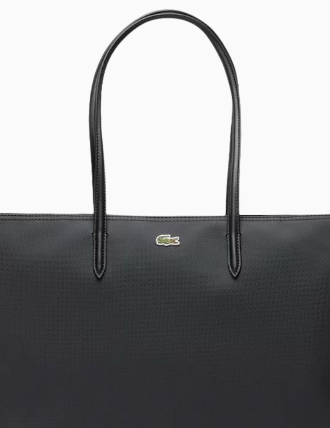 BOLSO LACOSTE GRANDE L.12.12 NEGRO