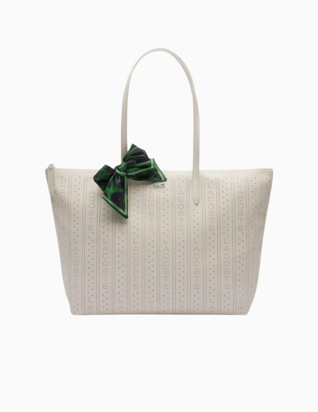 BOLSO LACOSTE GRANDE PERFORADO PUNCH WORDING LAPON