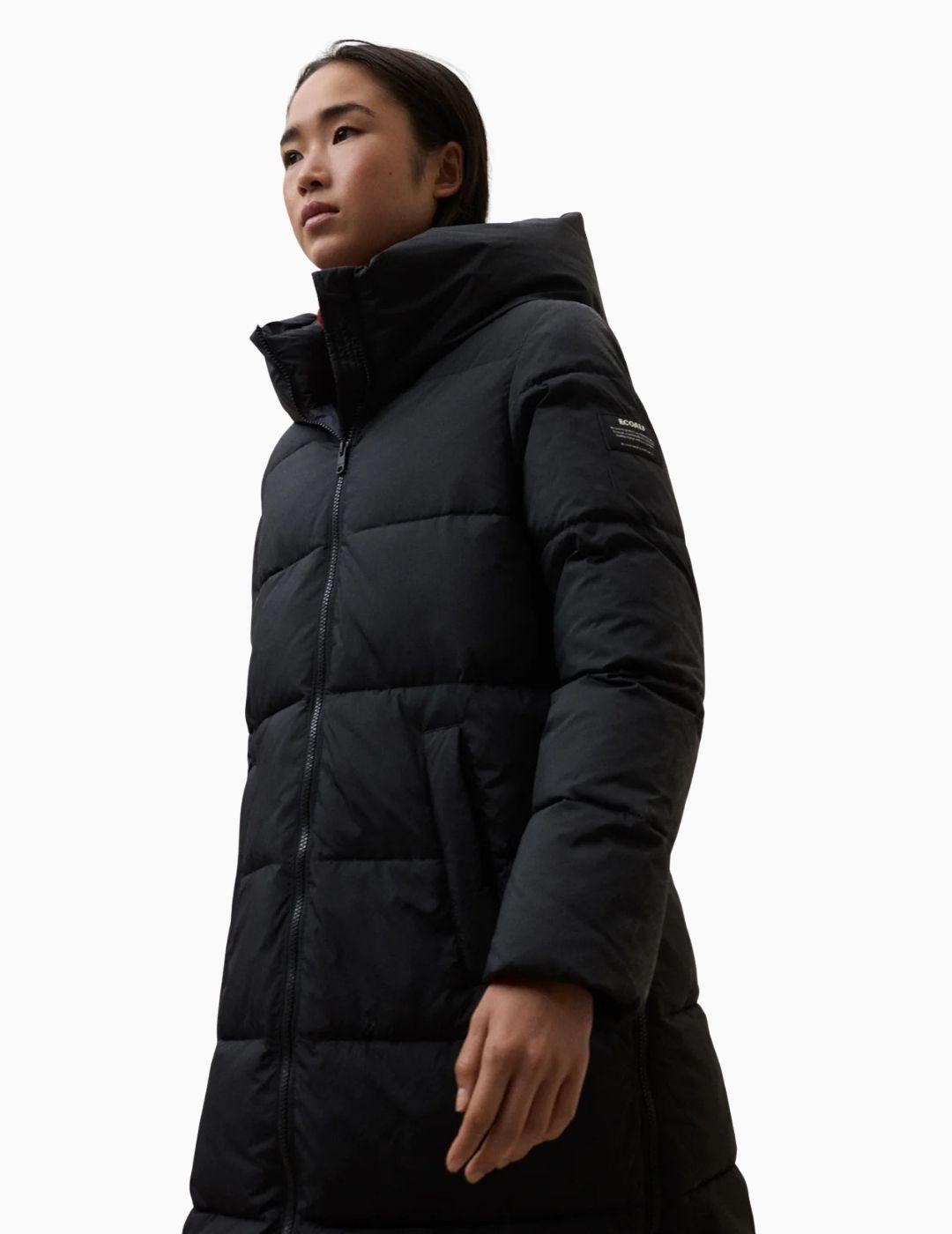 ABRIGO ECOALF ARANDA MUJER NEGRO